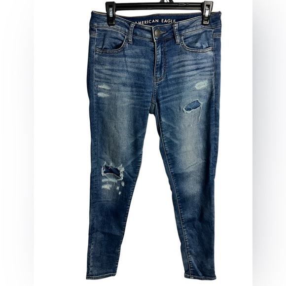 American Eagle Jeans Super stretch Blue size 4 Short - Picture 1 of 10